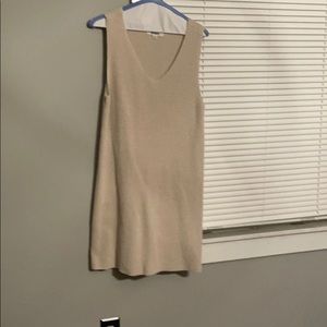 Beige sweater dress